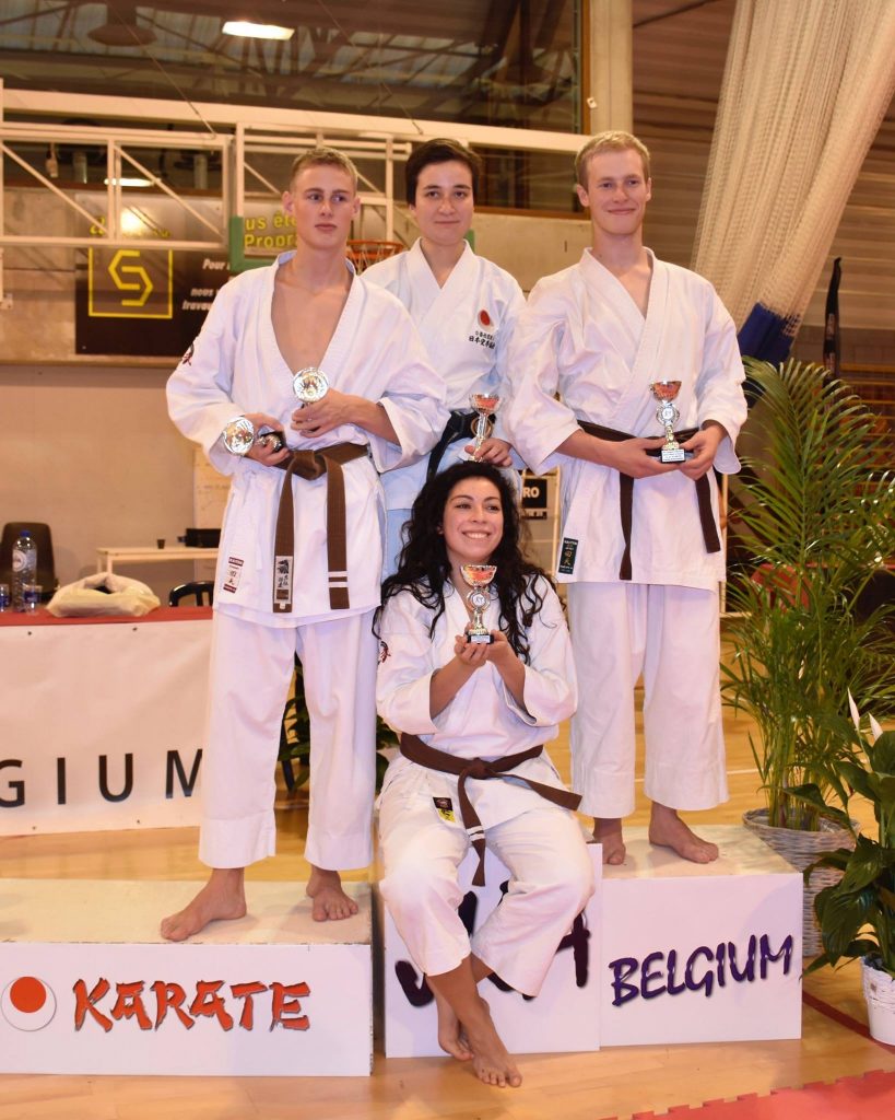 Belgisch JKA kampioenschap podium